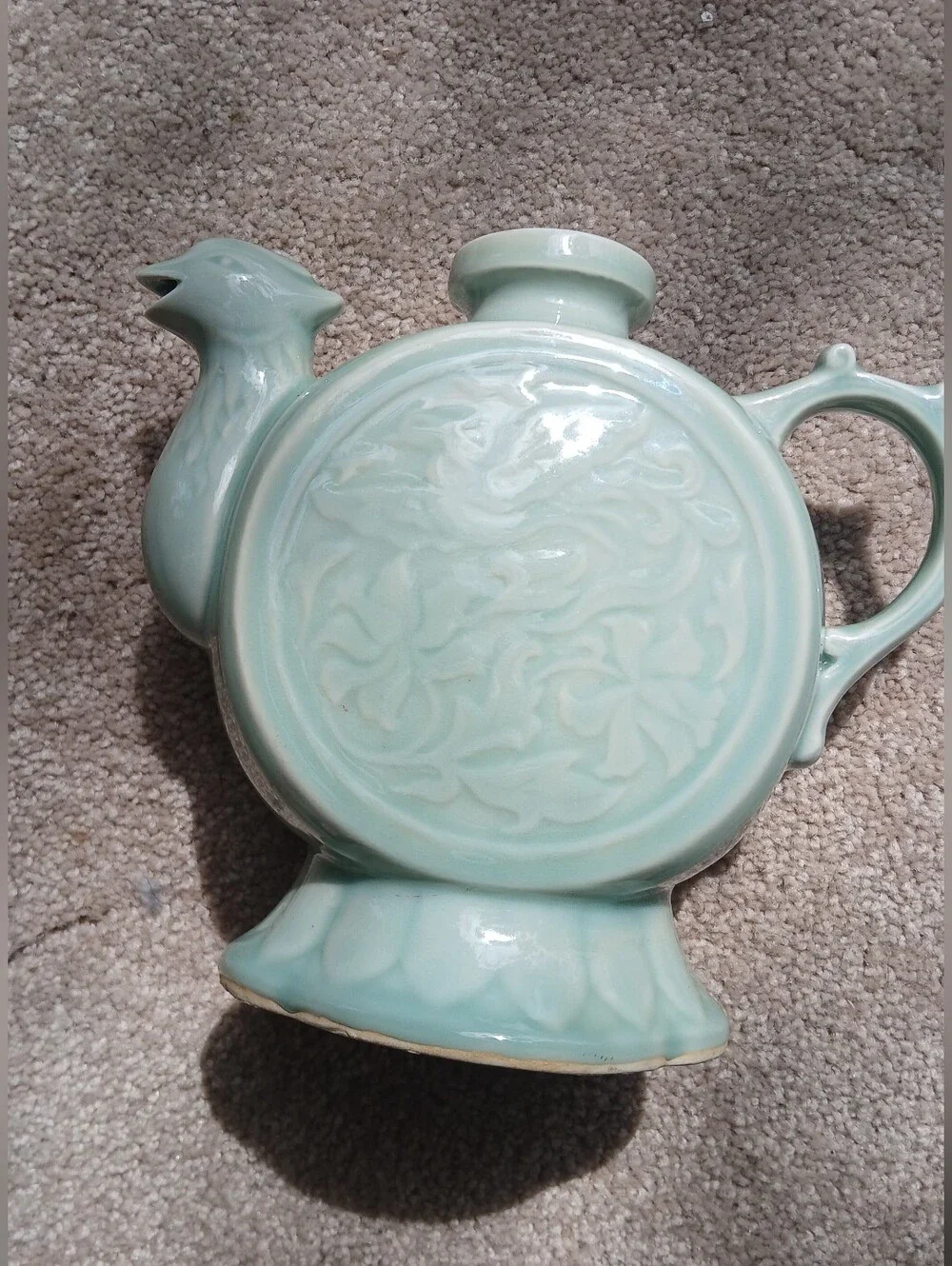 Vintage Chinese celadon teapot (without lid)